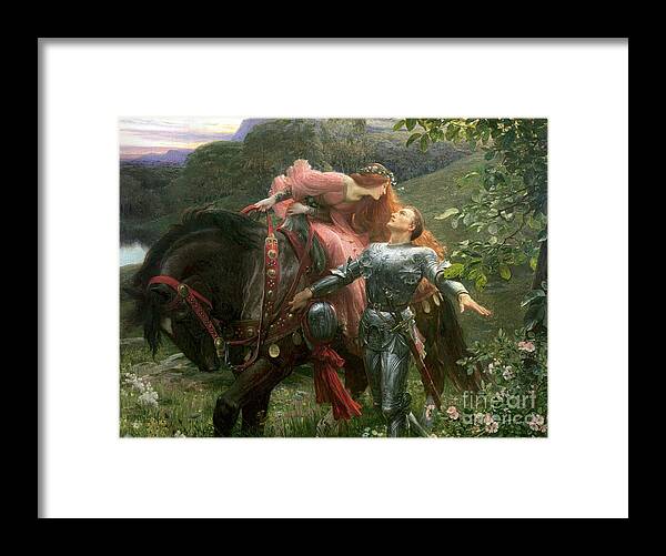 Belle Framed Print featuring the painting La Belle Dame Sans Merci by Sir Frank Dicksee