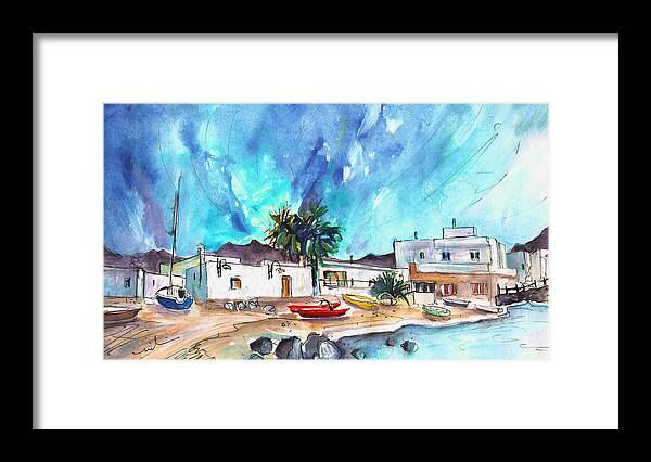 Travel Framed Print featuring the painting La Isleta Del Moro 07 by Miki De Goodaboom
