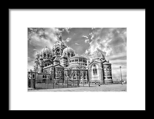 Urban Framed Print featuring the photograph La Major 1,La cathedrale de la major Marseille,southern France photography, jean francois gil, jfgp by Jean Francois Gil