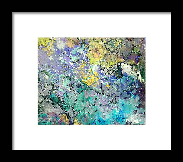 Landscape Painting Framed Print featuring the painting La Provence 08 by Miki De Goodaboom