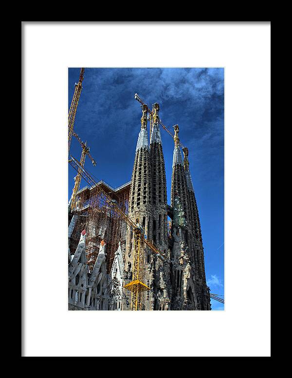 Sagrada Framed Print featuring the photograph La Sagrada Familia by Antonio Gaudi by Farol Tomson