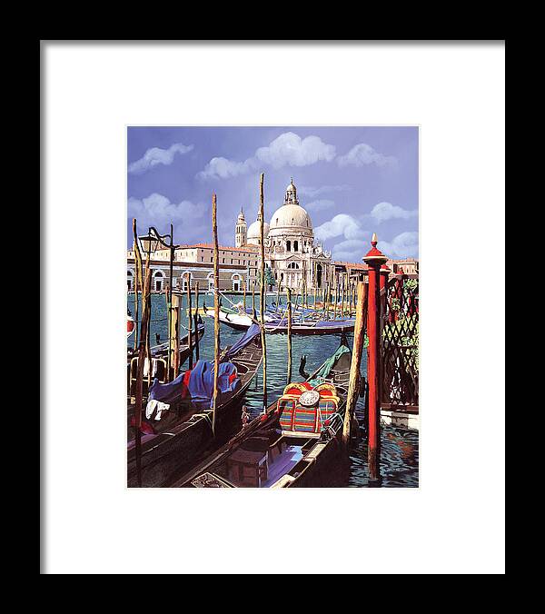 Church Framed Print featuring the painting La Salute by Guido Borelli