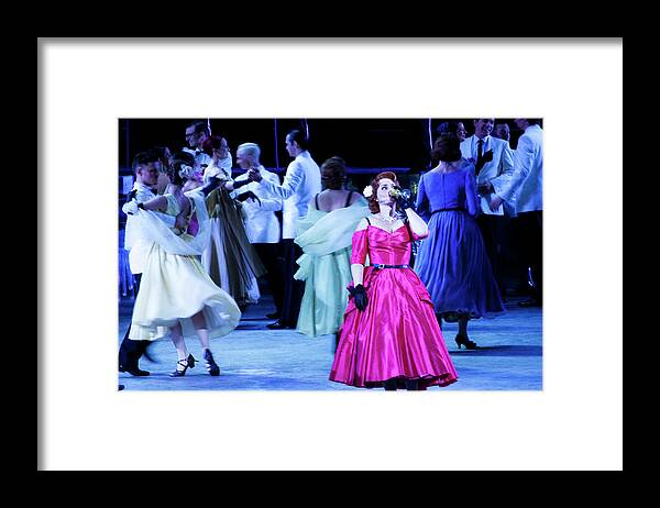 La Traviata Framed Print featuring the photograph La Traviata - Party On Stage by Miroslava Jurcik