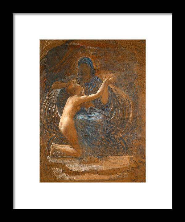 William Blake Richmond Framed Print featuring the drawing La Vierge Consolatrice by William Blake Richmond