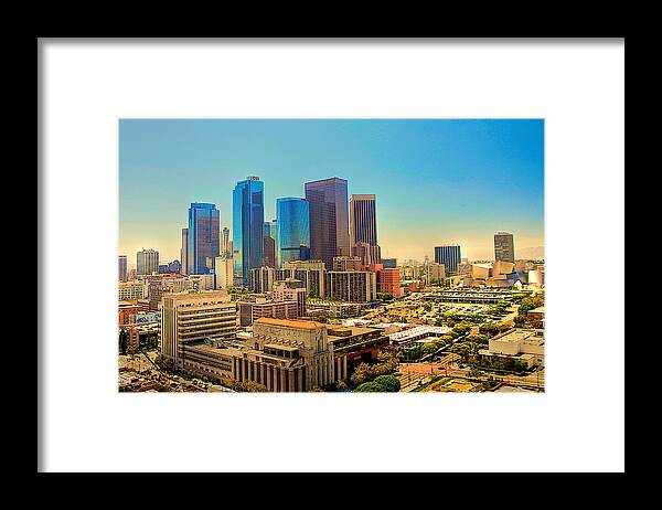Los Angeles Framed Print featuring the photograph LA by William Wetmore