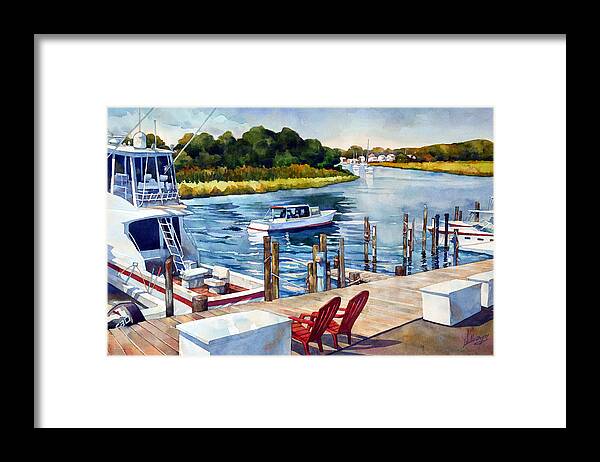 Nature Framed Print featuring the painting Labor Day by Mick Williams