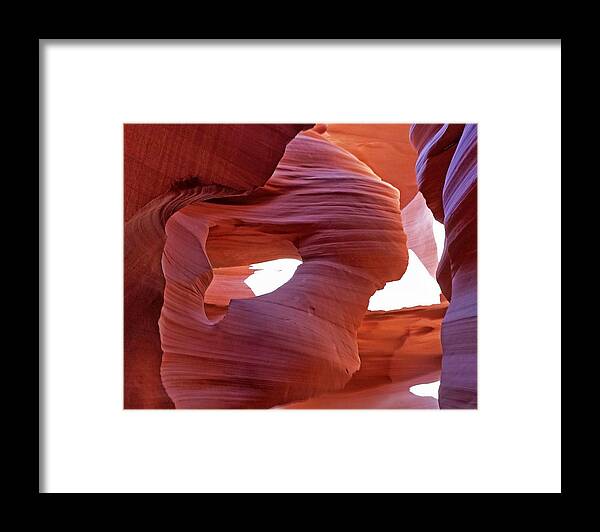 Sandstone Framed Print featuring the photograph Lady in the Wind by Suzanne Stout