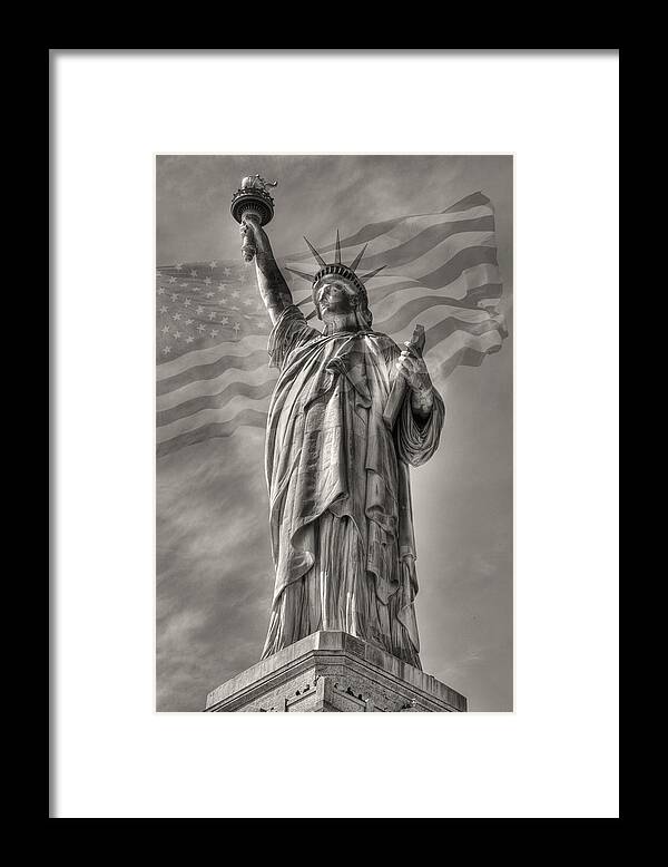 Statue Of Liberty Framed Print featuring the photograph Lady Liberty by Patricia Montgomery