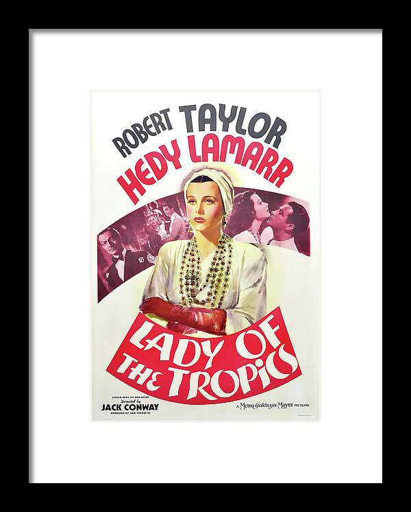 Movie Framed Print featuring the mixed media Lady Of The Tropics 1939 by Mountain Dreams