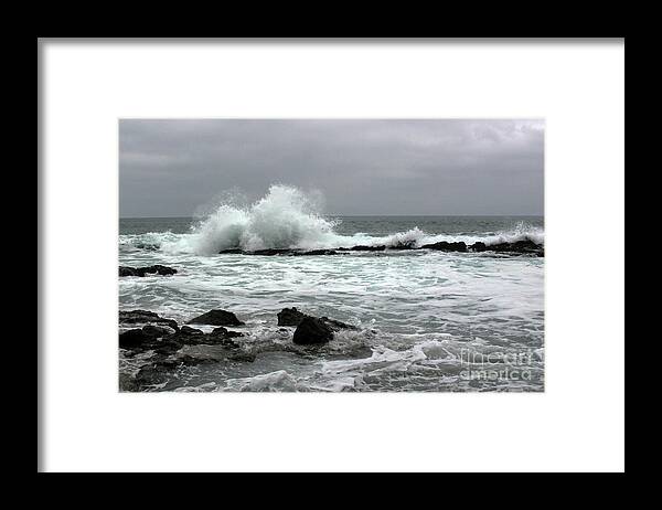 Beach Framed Print featuring the photograph Laguna Beach Gloom by Cheryl Del Toro