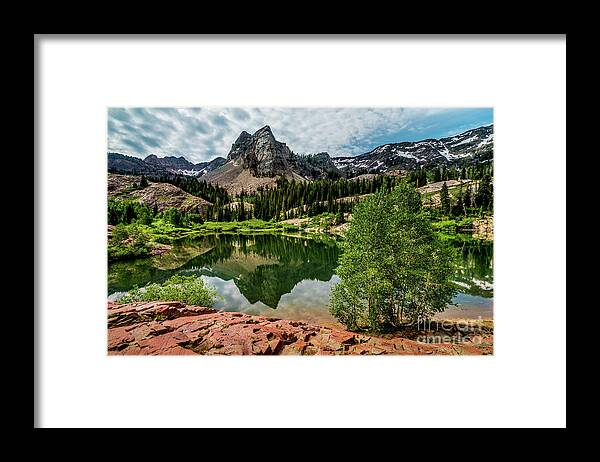 Lake Blanche Framed Print featuring the photograph Lake Blanche - Wasatch - Big Cottonwood Canyon - Utah by Gary Whitton