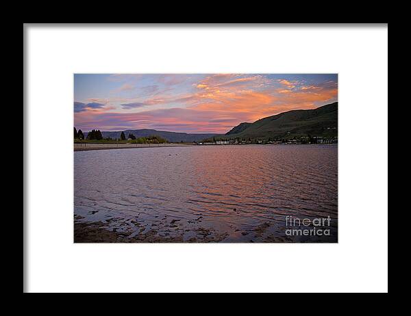 Chelan Framed Print featuring the photograph Lake Chelan Sunset by Cindy Murphy - NightVisions 