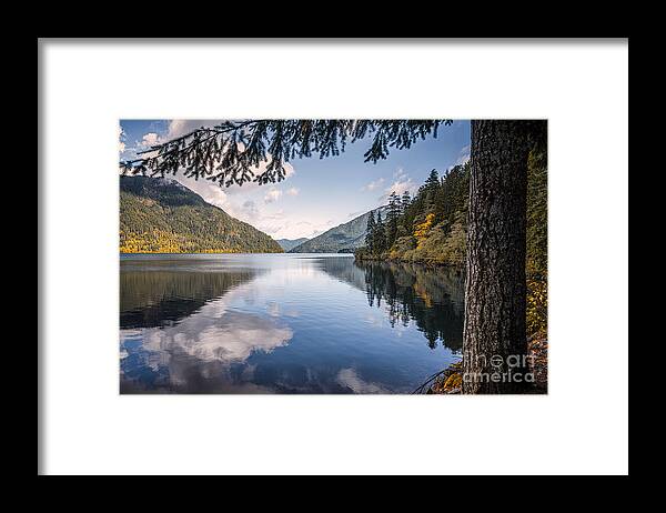 Autumn Framed Print featuring the photograph Lake Crescent 1 by Al Andersen