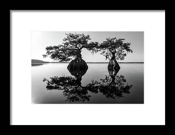 Florida Framed Print featuring the photograph Lake Disston Old Couple by Stefan Mazzola
