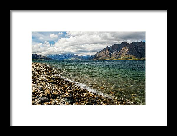 Lake Framed Print featuring the photograph Lake Hawea by Catherine Reading