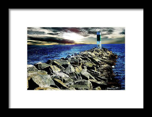 Hovind Framed Print featuring the photograph Lake Huron Lighthouse by Scott Hovind