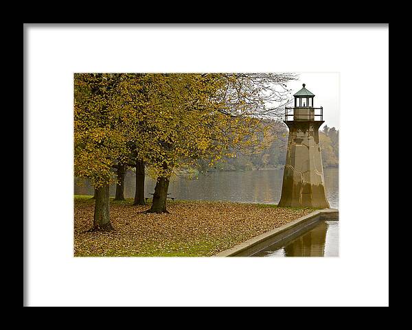 Light House Framed Print featuring the photograph Lake Light House by Robert Joseph