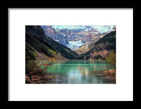 Lake Framed Print featuring the photograph Lake Louise - Canadian Rockies by Maria Angelica Maira