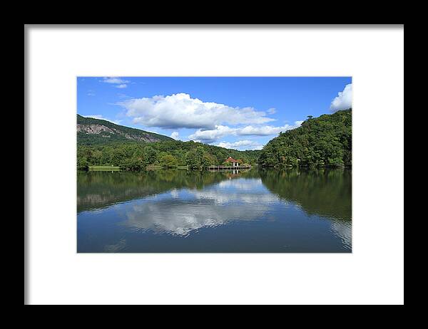 Lake Lure Framed Print featuring the photograph Lake Lure Reflections by Karen Ruhl