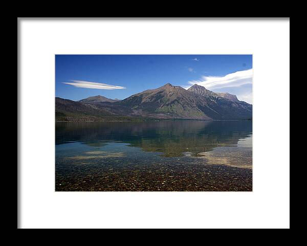 Landscape Framed Print featuring the photograph Lake Mcdonald Reflection Glacier National Park 2 by Marty Koch