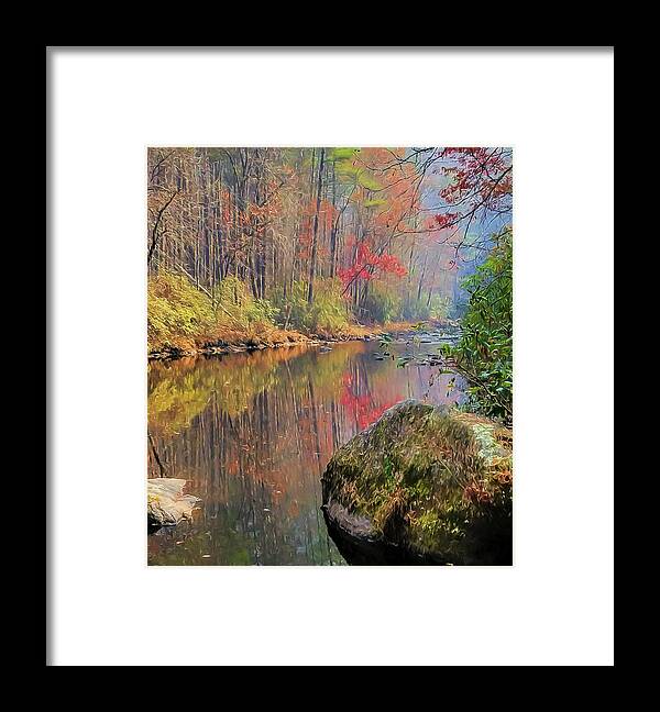 River Framed Print featuring the painting Chattooga Paradise by Steven Richardson