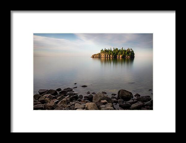 Lake Superior Framed Print featuring the photograph Lake Superior Serenity by Matt Hammerstein