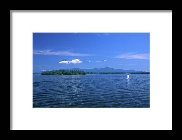Lake Winnipesaukee Framed Print featuring the photograph Lake Winnipesaukee Summer Day by John Burk