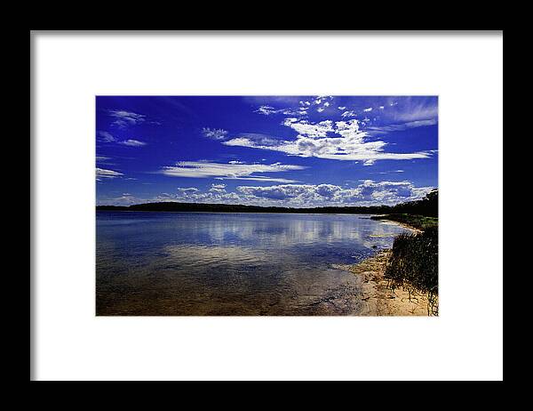 Australia Framed Print featuring the photograph Lake Wollumboola Memories by Miroslava Jurcik