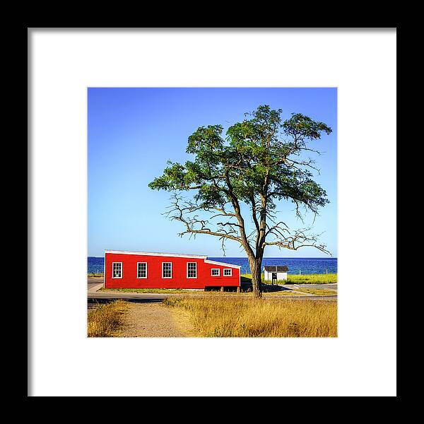 America Framed Print featuring the photograph Lakefront in Glen Arbor by Alexey Stiop