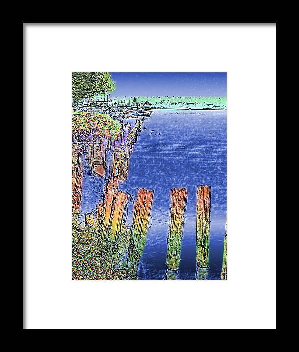Seattle Framed Print featuring the photograph Lakeside Pilings by Tim Allen