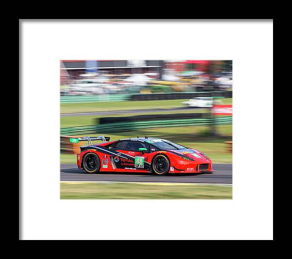 48 Framed Print featuring the photograph Lamborghini Snow Sellers by Alan Raasch