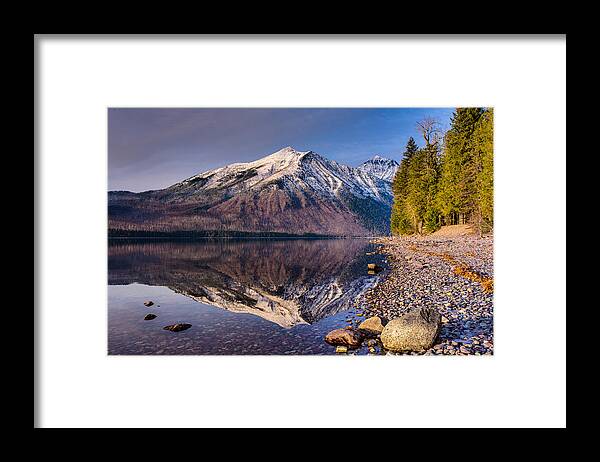 Glacier National Park Framed Print featuring the photograph Land of Shining Mountains by Adam Mateo Fierro