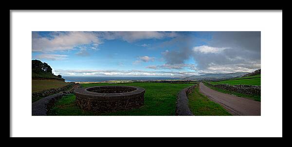 Acores Framed Print featuring the photograph LandscapesPanoramas019 by Joseph Amaral