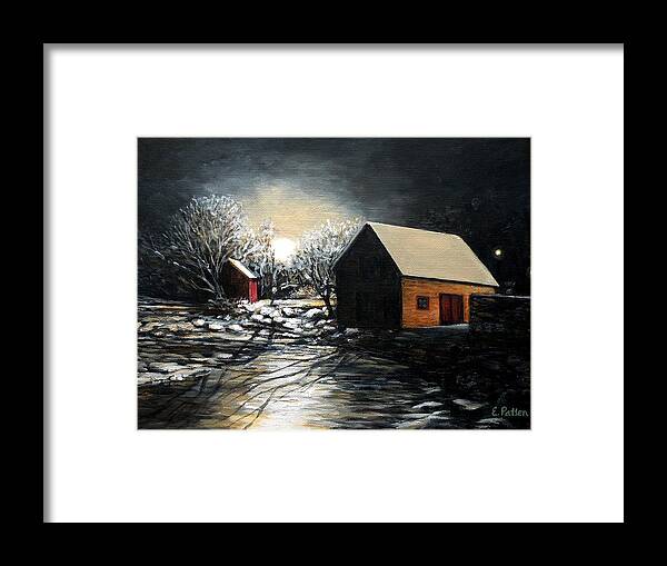 Lanes Cove Framed Print featuring the painting Lanes Cove After The Storm by Eileen Patten Oliver