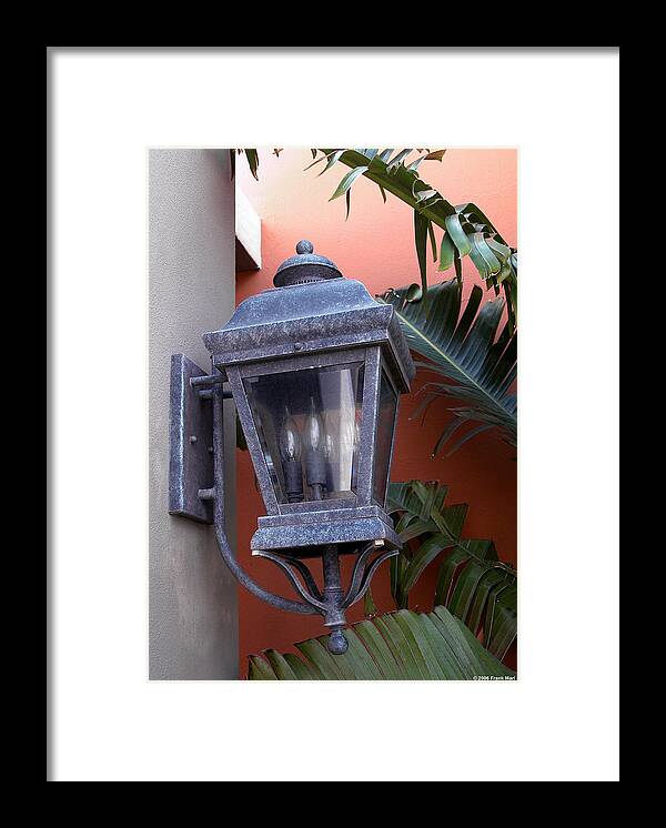 Lantern Framed Print featuring the photograph Lantern - Bermuda by Frank Mari