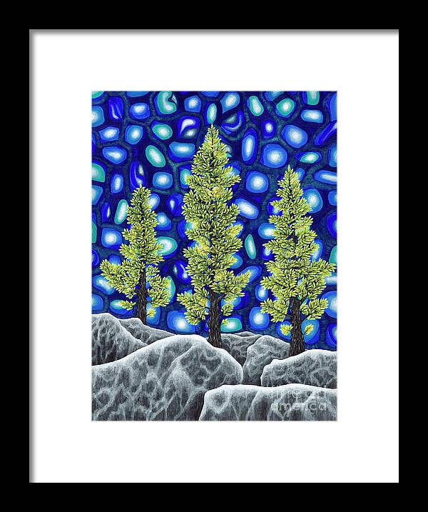 Larch Framed Print featuring the painting Larch Dreams 2 by Rebecca Parker
