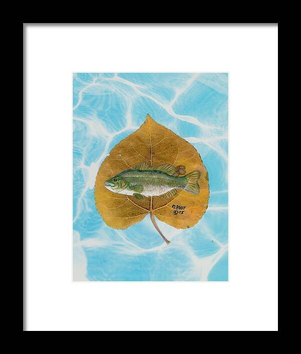 Wildlife Framed Print featuring the painting Large mouth Bass #2 by Ralph Root