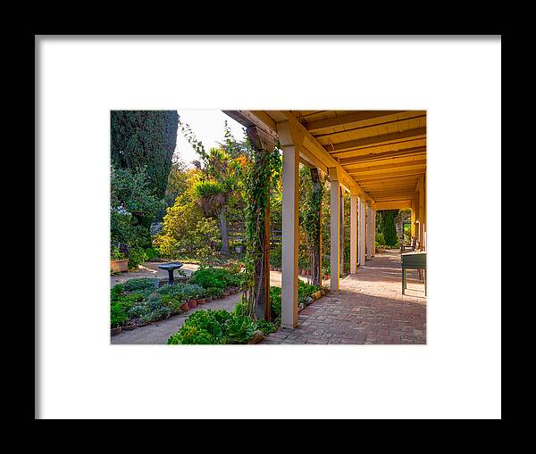 Larkin House Framed Print featuring the photograph Larkin House Garden by Derek Dean