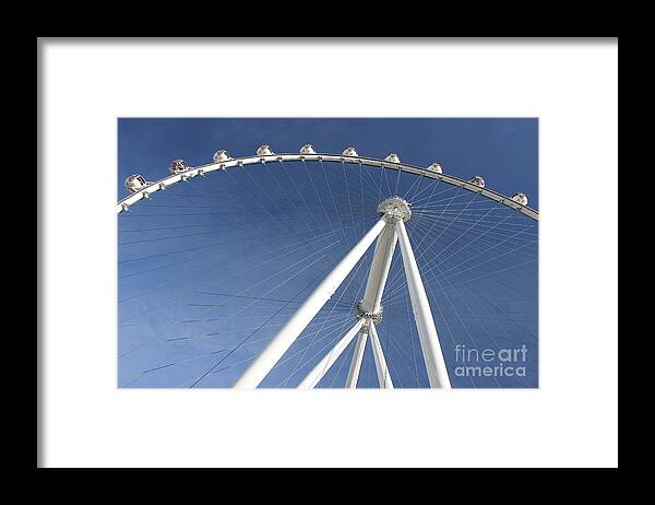 Las Vegas Framed Print featuring the photograph Las Vegas High Roller by Wilko van de Kamp Fine Photo Art