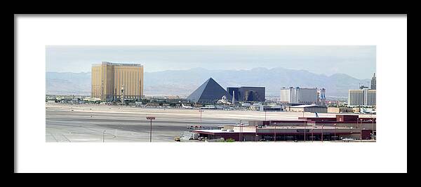 Lv Framed Print featuring the photograph Las Vegas Pano Section 1 of 3 by Gravityx9 Designs