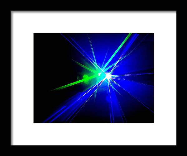 #abstracts #acrylic #artgallery # #artist #artnews # #artwork # #callforart #callforentries #colour #creative # #paint #painting #paintings #photograph #photography #photoshoot #photoshop #photoshopped Framed Print featuring the digital art Laserworld Part 58 by The Lovelock experience