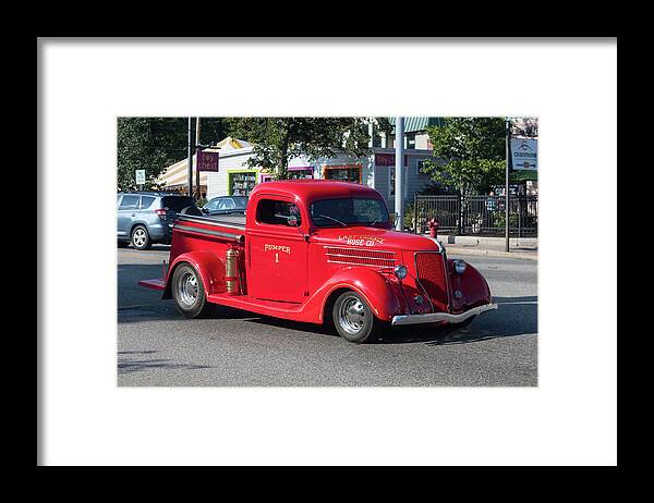 Photograph Framed Print featuring the photograph Last Chance Hose Company by Suzanne Gaff