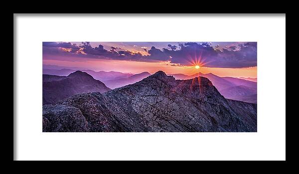 Colorado Framed Print featuring the photograph Last Light at the Summit by James Woody
