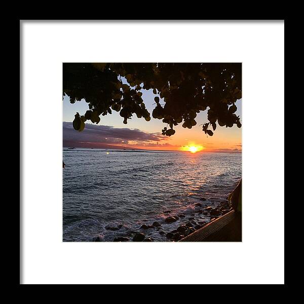  Framed Print featuring the photograph Last Nights Sunset In Lahaina by Darice Machel McGuire