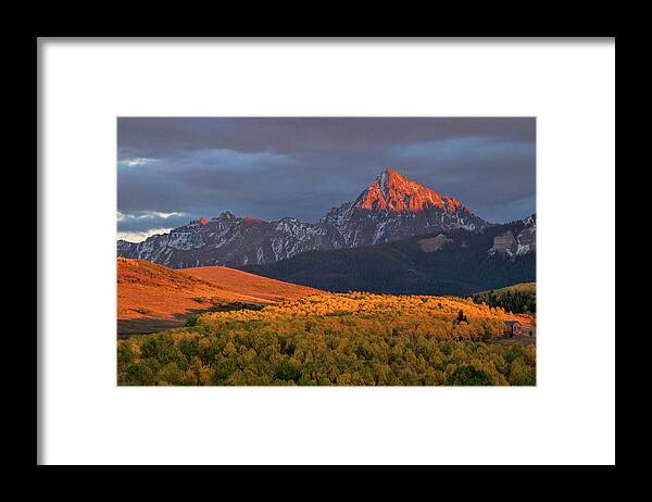Colorado Framed Print featuring the photograph Last Rays of Light by Steve Stuller