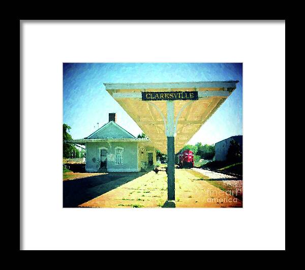 Last Train To Clarksville Framed Print featuring the painting Last Train To Clarksville by Desiree Paquette