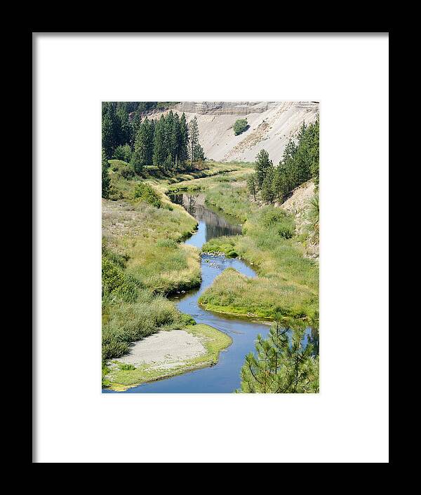 Nature Framed Print featuring the photograph Latah Creek by Ben Upham III