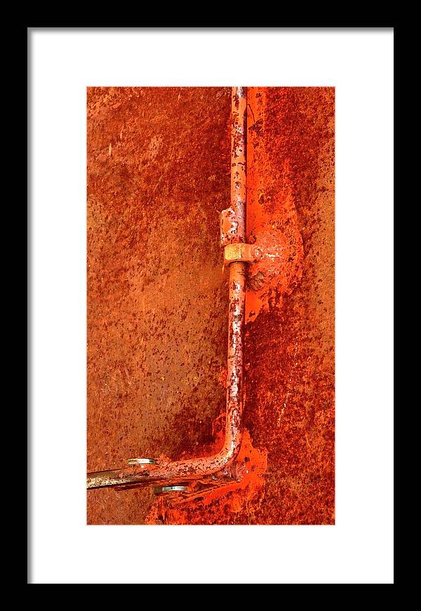 Latch Framed Print featuring the photograph Latch 4 by Jerry Sodorff