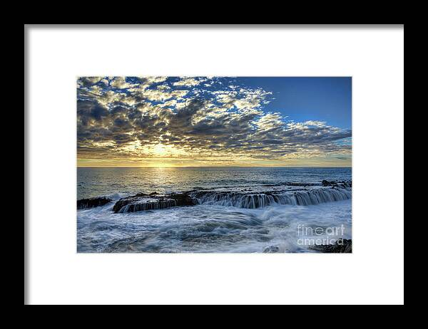 Late Framed Print featuring the photograph Late Afternoon in Laguna Beach by Eddie Yerkish