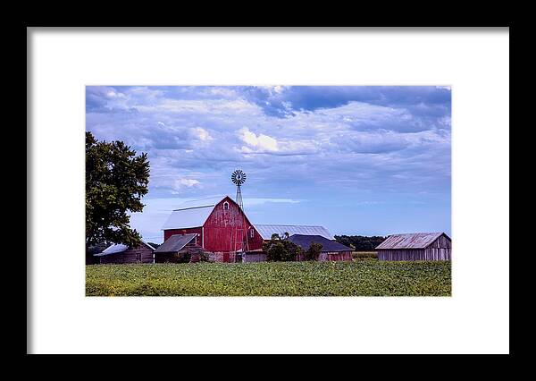 Sauk County Framed Print featuring the photograph Late Afternoon On The Farm by Mountain Dreams